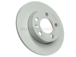 Zimmermann Coat Z 1J0615601C, 100123620 Disc Brake Rotor; Rear ; Solid 232x9mm - Audi, VW | 08716511 1J0615601 1J0615601N 1J0615601P