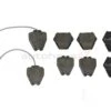 Pagid 4B0698151S, 355009031 Brake Pad Set; Front With Sensors; 8 Pad Set - 2 With Sensors; D-SHAPE PLUG - Audi, VW | 355008411 4B0698151D 4B0698151L 4B3698151