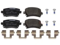 Ferodo 4F0698451A, FDB1636 Brake Pad Set; Rear - Audi | 1K0698451D 1k0698451F 1K0698451G 1K0698451K
