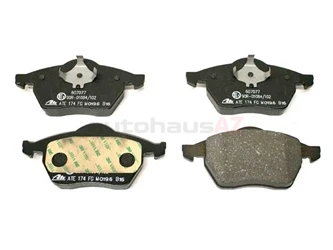 ATE 8D0698151C, 607077 Brake Pad Set; Front Without Sensor; OE Compound - Audi, VW | D807A W01331735006 W01331834228 W01331843117 3 ATE 8D0698151C, 607077 Brake Pad Set; Front Without Sensor; OE Compound - Audi, VW | D807A W01331735006 W01331834228 W01331843117