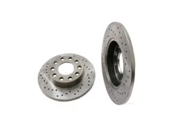 Zimmermann Sport 8E0615601PSP, 100124350 Disc Brake Rotor; Rear ; 245x10mm Solid Without Integral Hub; Cross-Drilled - Audi | 8E0615601BSP 8E0615601P 8E0615601PZIM