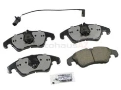 Akebono Euro 4G0698151D, EUR1322A Brake Pad Set; Front - Audi | 8K0698151D 8K0698151L 8R0698151 EUR1322
