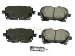 Akebono Euro 8K0698451F, EUR1018B Brake Pad Set; Rear - Audi | EUR1018 EUR1018A