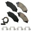 Akebono Euro LR026221, EUR1425 Brake Pad Set; Front - Land Rover