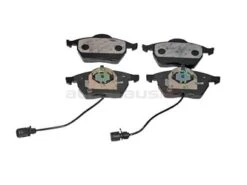 Jurid D763J, 571512J Brake Pad Set; Front With Sensors; OE Improved Compound - Audi | 4A0698151C