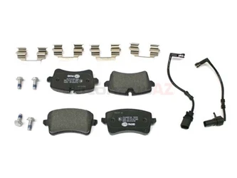 Hella Pagid 4G0698451H, 355016001 Brake Pad Set; Rear - Audi 3 Hella Pagid 4G0698451H, 355016001 Brake Pad Set; Rear - Audi