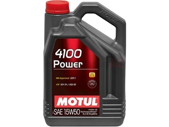 Motul 4100 Power 100273 Engine Oil; 15W-50 Semi-Synthetic (5 Liter) - Audi, VW 3 Motul 4100 Power 100273 Engine Oil; 15W-50 Semi-Synthetic (5 Liter) - Audi, VW