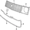 Genuine Volvo 1246550 Grille - Volvo