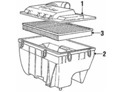 Genuine Volvo 1257546 Air Filter - Volvo