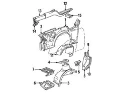Genuine Volvo 1267850 Battery Tray - Volvo