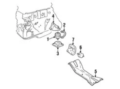 Genuine Volvo 1273946 Engine Mount - Volvo