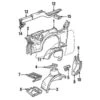 Genuine Volvo 1316401 Battery Tray; Right - Volvo