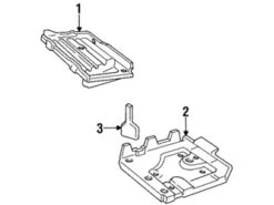 Genuine Volvo 1334344 Battery Tray - Volvo