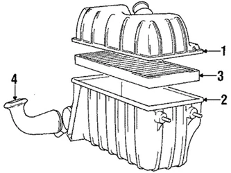 Genuine Volvo 1336397 Air Filter - Volvo 3 Genuine Volvo 1336397 Air Filter - Volvo