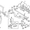 Genuine Volvo 30650741 Coolant Pipe; Left - Volvo