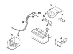Genuine Volvo 30656853 Battery Cable Terminal End - Volvo