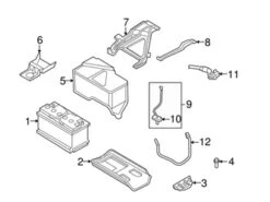 Genuine Volvo 30667262 Battery Hold Down - Volvo