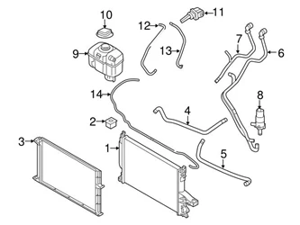 Genuine Volvo 30723039 Engine Coolant Overflow Hose - Volvo 3 Genuine Volvo 30723039 Engine Coolant Overflow Hose - Volvo