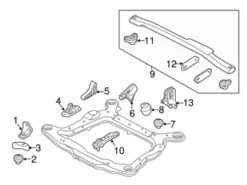 Genuine Volvo 30723146 Engine Mount; Rear, Upper - Volvo