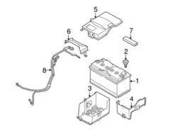 Genuine Volvo 30732187 Battery Cable Harness - Volvo