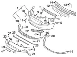 Genuine Volvo 30744113 Grille - Volvo