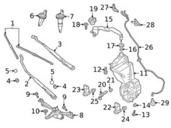 Genuine Volvo 30747599 Wiper Blade Assembly; Front - Volvo