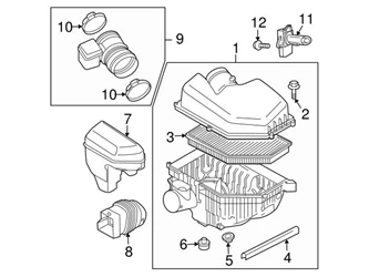 Genuine Volvo 30748212 Air Filter - Volvo 3 Genuine Volvo 30748212 Air Filter - Volvo