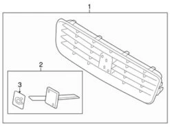 Genuine Volvo 30756996 Grille - Volvo