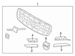 Genuine Volvo 30756998 Grille - Volvo