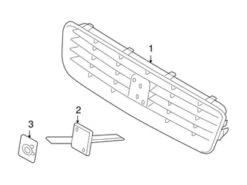 Genuine Volvo 30776898 Grille - Volvo
