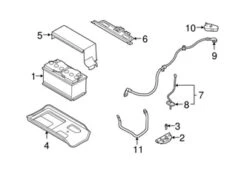 Genuine Volvo 30782017 Battery Cover - Volvo