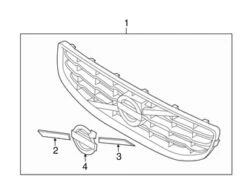 Genuine Volvo 30795040 Grille - Volvo