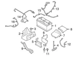 Genuine Volvo 30797065 Positive Battery Junction Block Cable - Volvo