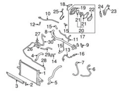 Genuine Volvo 31104991 Coolant Pipe - Volvo