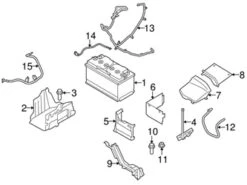 Genuine Volvo 31210330 Battery Cable - Volvo