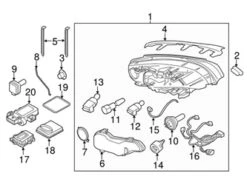 Genuine Volvo 31214324 Headlight Assembly; Right - Volvo | 31323071 31353543