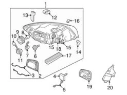 Genuine Volvo 31214755 Headlight Assembly; Right - Volvo