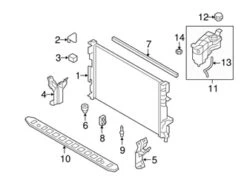 Genuine Volvo 31261105 Radiator - Volvo