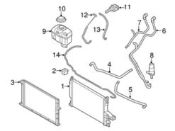 Genuine Volvo 31274506 Engine Coolant Overflow Hose; Upper - Volvo