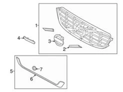 Genuine Volvo 31284338 Grille - Volvo