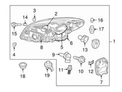 Genuine Volvo 31299759 Headlight Assembly; Right - Volvo