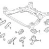 Genuine Volvo 31330135 Engine Mount; Front Right - Volvo