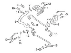 Genuine Volvo 31338395 Engine Water Pump Outlet Pipe - Volvo | 31465049