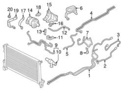 Genuine Volvo 31338404 Coolant Hose; Rear - Volvo