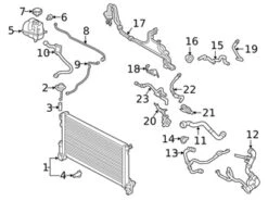 Genuine Volvo 31368127 Radiator Coolant Hose - Volvo