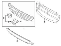 Genuine Volvo 31383657 Grille - Volvo