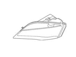 Genuine Volvo 31386159 Headlight Assembly; Right - Volvo