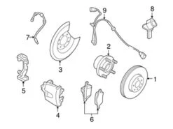 Genuine Volvo 31400942 Disc Brake Rotor; Left, Right, Front - Volvo | 31329122