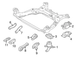 Genuine Volvo 31401308 Engine Mount - Volvo