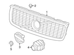 Genuine Volvo 31408429 Grille - Volvo